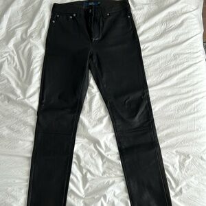 POLO RALPH LAUREN LEATHER PANTS